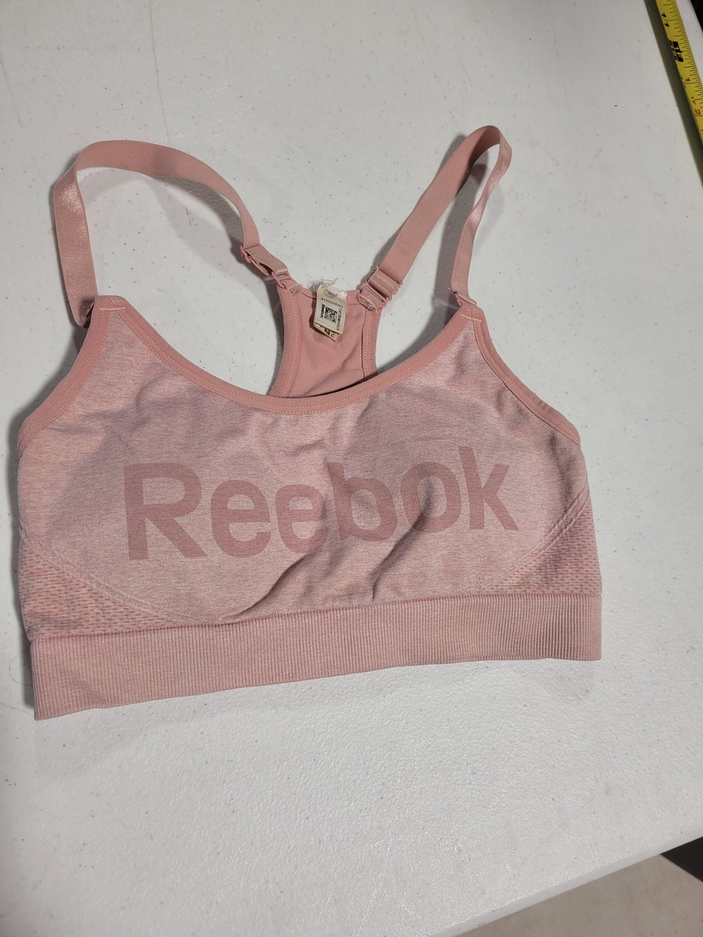 Reebok Pink Seamless Racerback Sports Bra